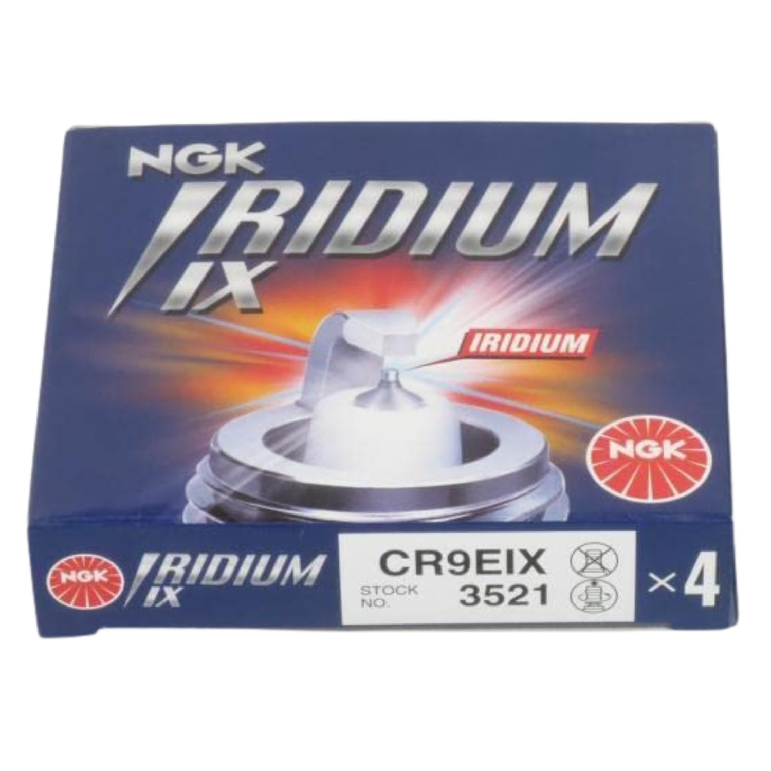 4 New NGK Iridium IX Spark Plugs CR9EIX # 3521 by NGK