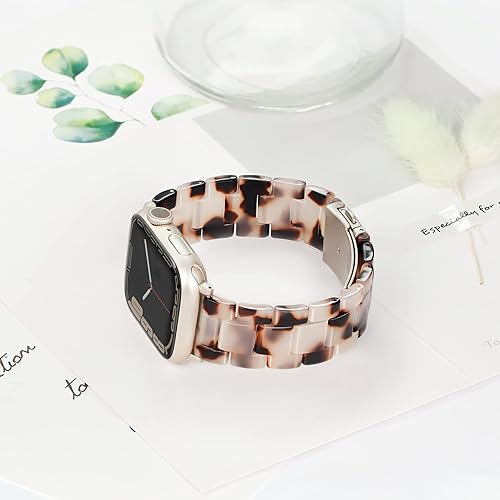 Miniatura 5 de Vamyzji Compatible con Apple Watch Band de 1.614in, 1.575in, 1.496in o 1.772in, 1.732in, 1.654in, resistente al agua ligera y fácil ajustable de