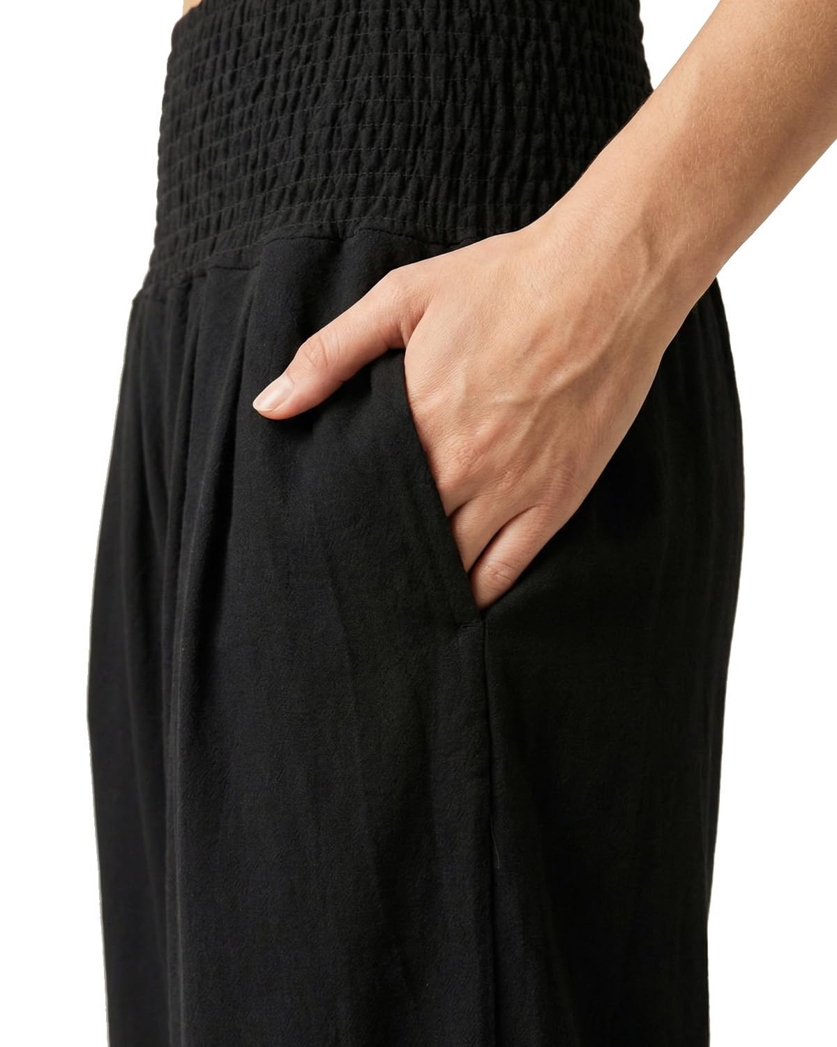 Zylioo Pantaloni estivi da donna extra lunghi, a gamba lunga, in tessuto, per il tempo libero | Pantaloni estivi casual a gamba larga