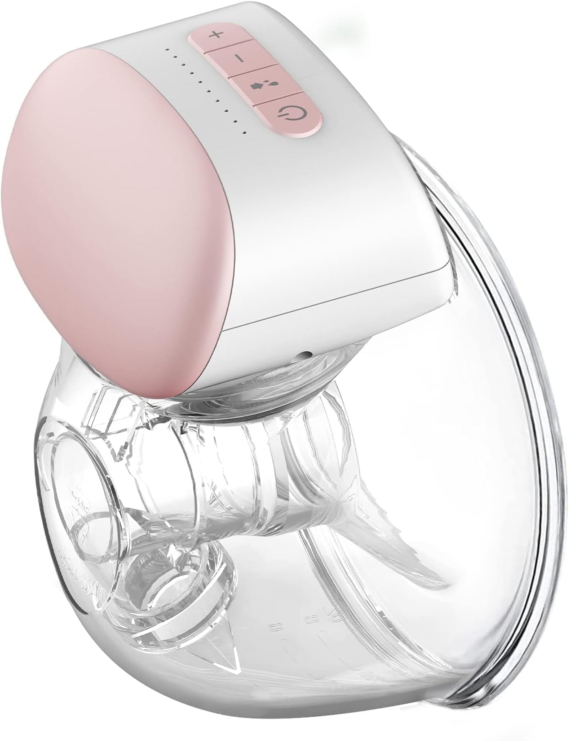 IKARE Wearable Double Breast Pump Hands Free, Pain Free Portable Electric Breastfeeding Pump with 3 Mode & 10 Levels, Rechargeable Milk Pump for Travel & Home, 24mm/28mm Flange, Super Quiet (Pink) 1 Count (Pack of 1) Pink