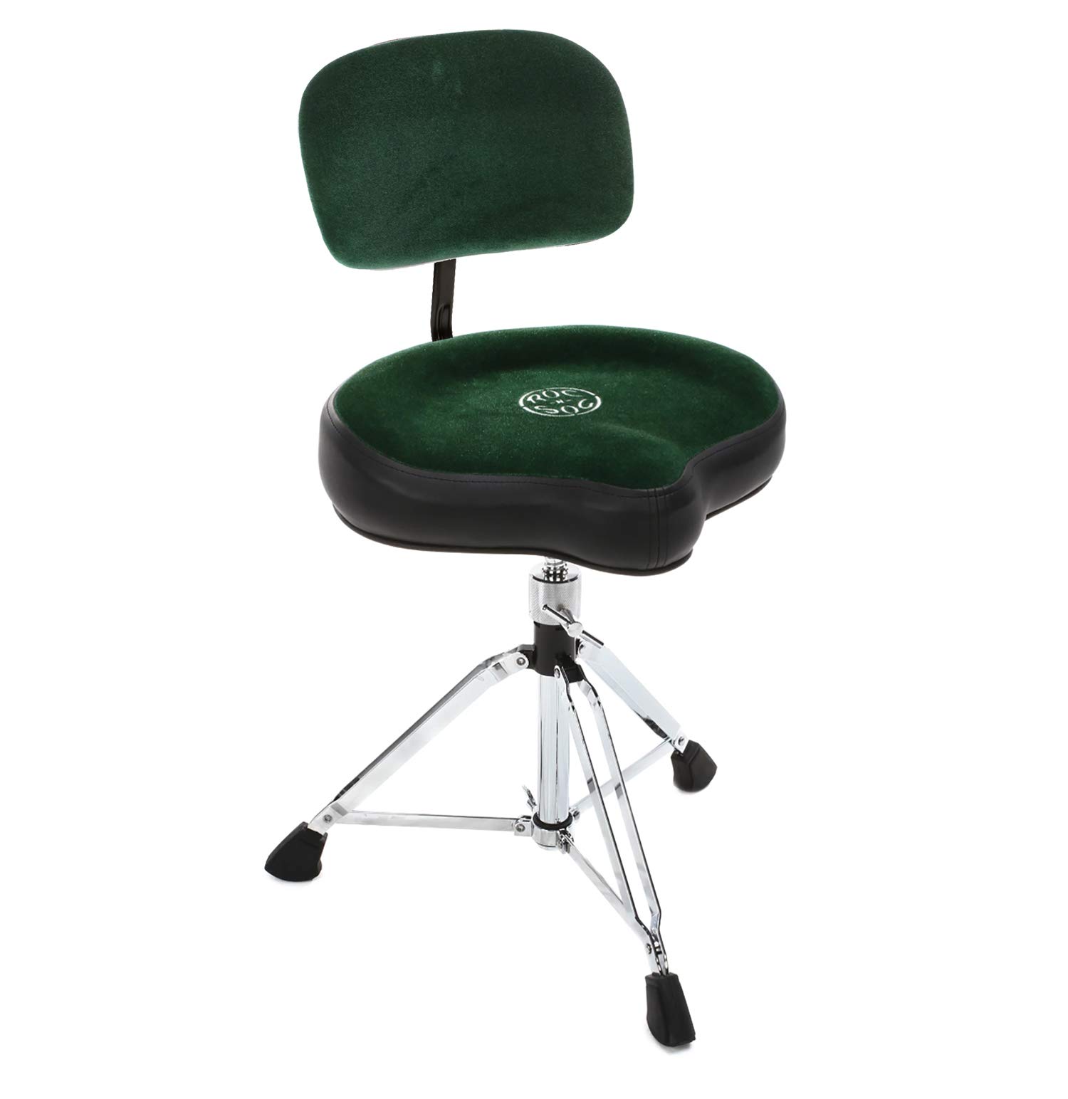 Roc n Soc GREEN Drum Stool Throne With Base And Back Rest