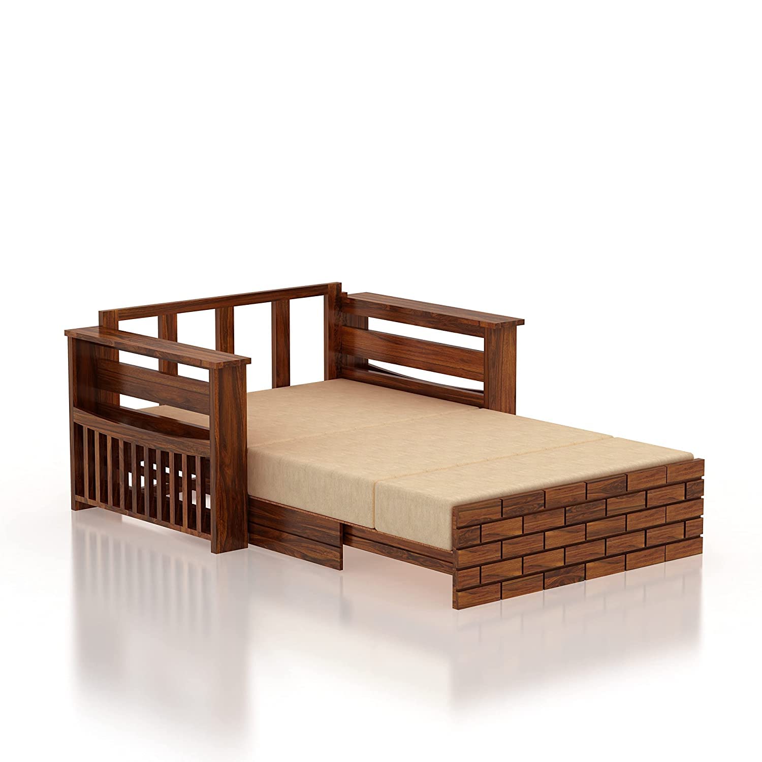 Jangid Handicraft Solid Sheesham Wood 2 Seater Sofa Cum Bed for Living Room | Wooden Sofa Com Bed | Two Seater Sofa Cums Bed for Drawing Room | Two Seater Couch Bed | Rosewood, Natural Finish Jangid Handicraft Solid Sheesham Wood 2 Seater Sofa Cum Bed for Living Room | Wooden Sofa Com Bed | Two Seater Sofa Cums Bed for Drawing Room | Two Seater Couch Bed | Rosewood, Natural Finish