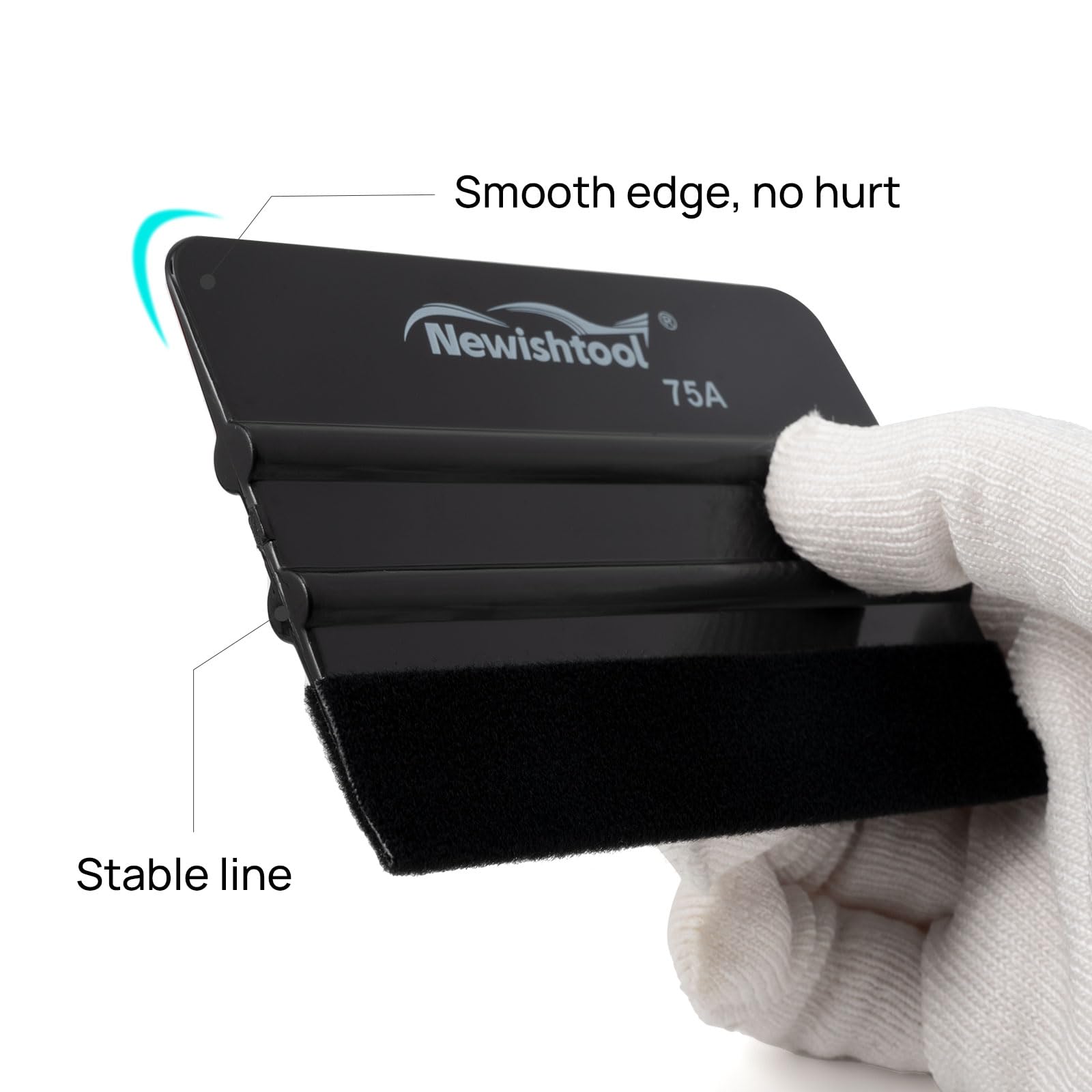 Ecocstm 4-Piece Vinyl Felt Squeegee Set – 4 Inch Magnet Tint Tool For Car Wraps & Window Tint