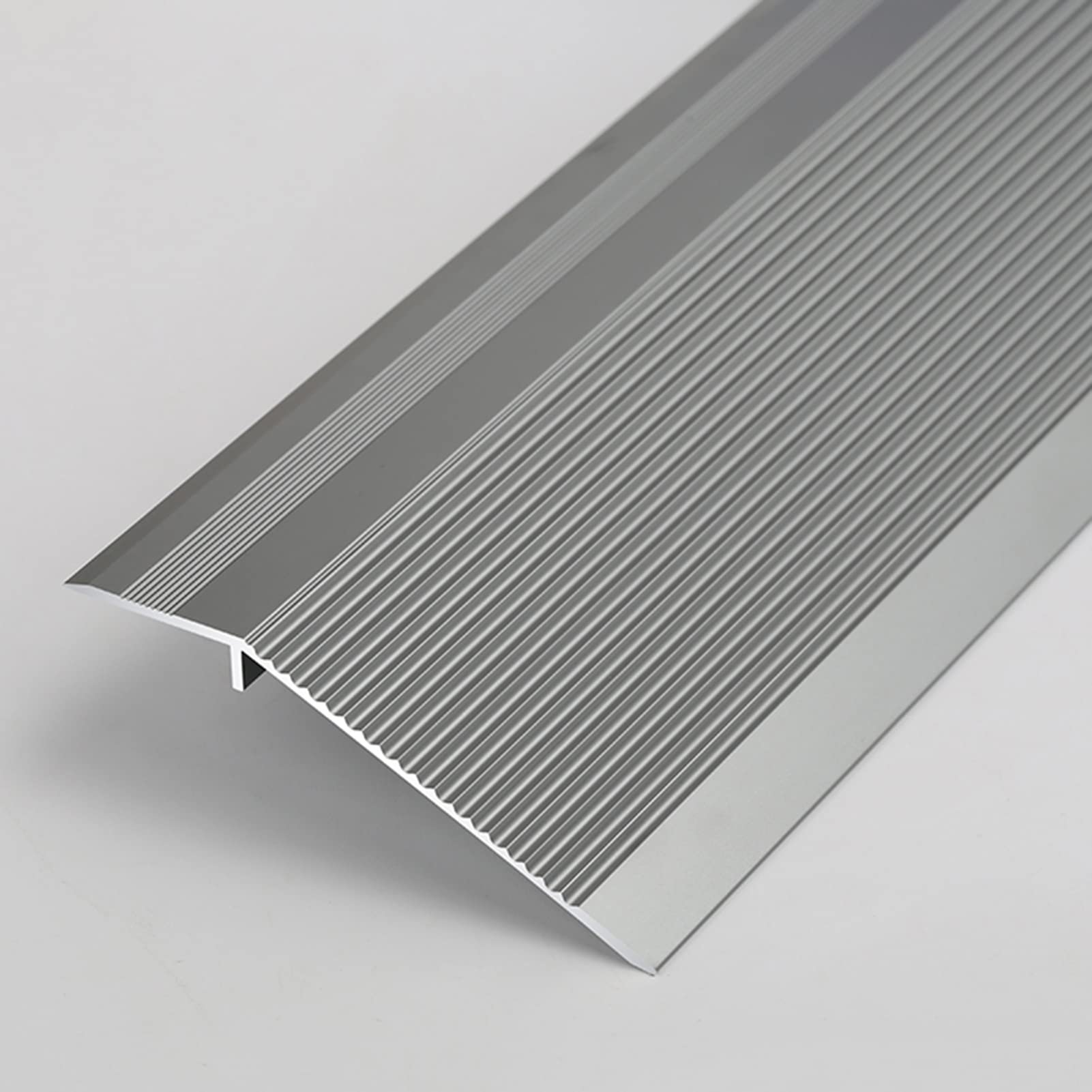 Carpet/Tile Threshold Reducer for Vinyl Flooring,Transition Strip Ramp Threshold Door Transition Strip, Edge ramp Reducer Molding, Matte Frosted Finish(Iron)