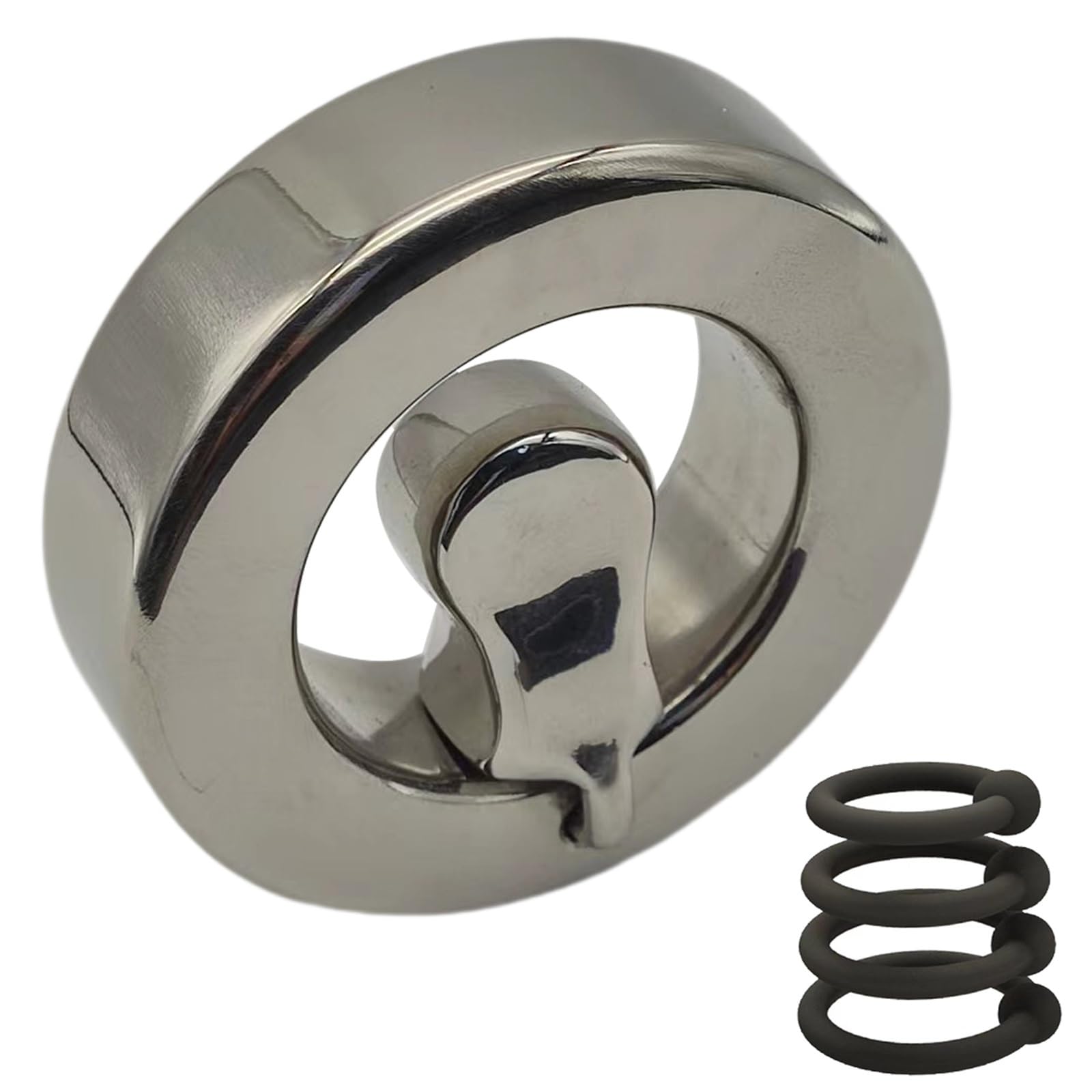 10 Größen Edelstahl Dicker Hodenring CBT Ballstretcher Cock Ringe Hodenstrecker Metall Penisring Hodengewicht Hodensack Anhänger Ring Penistraining SM Bondage Sex Spielzeug für Männer