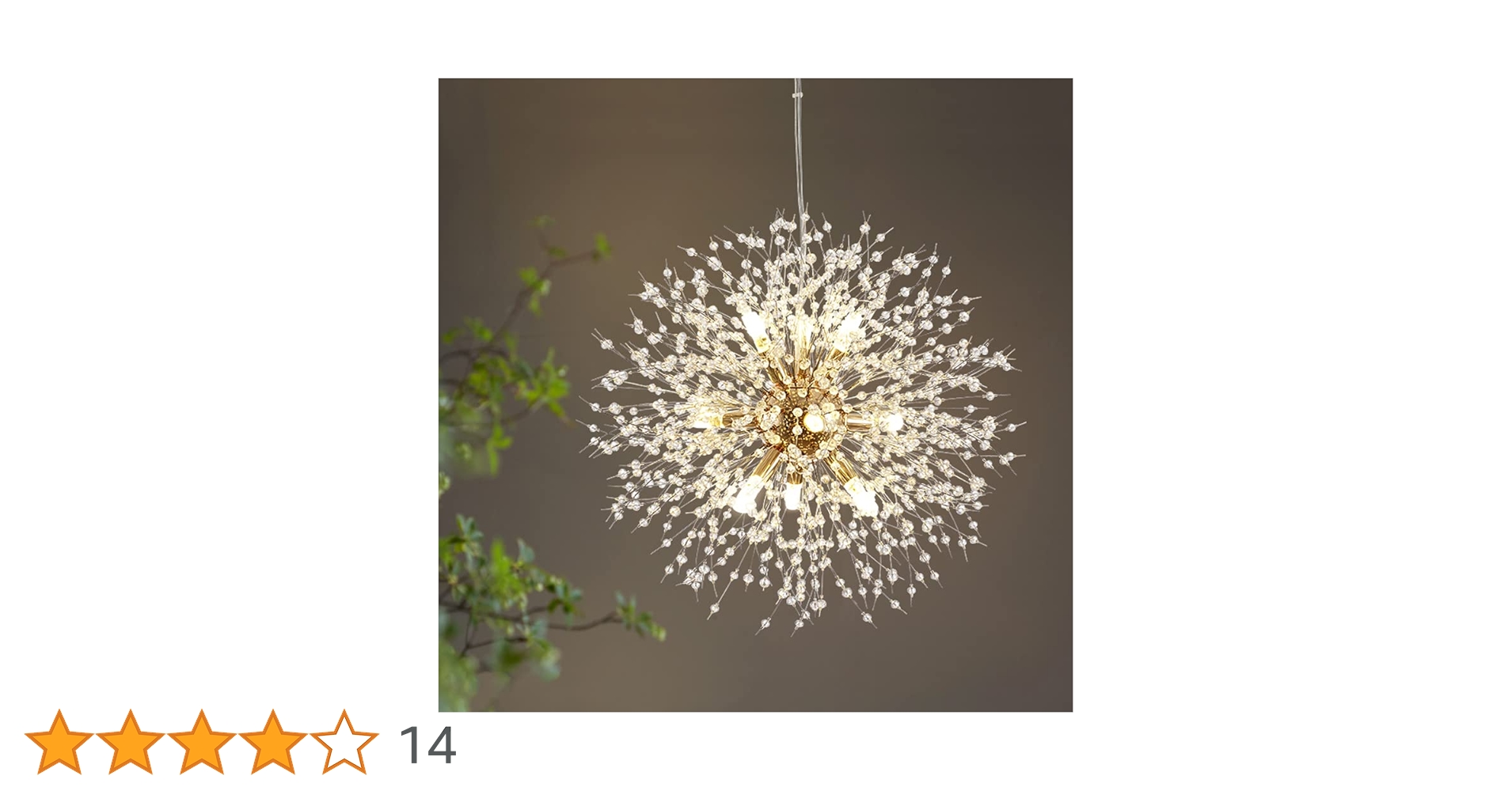 Amazon.co.jp : Okellyシャンデリア クリスタル照明器具 おしゃれ花火