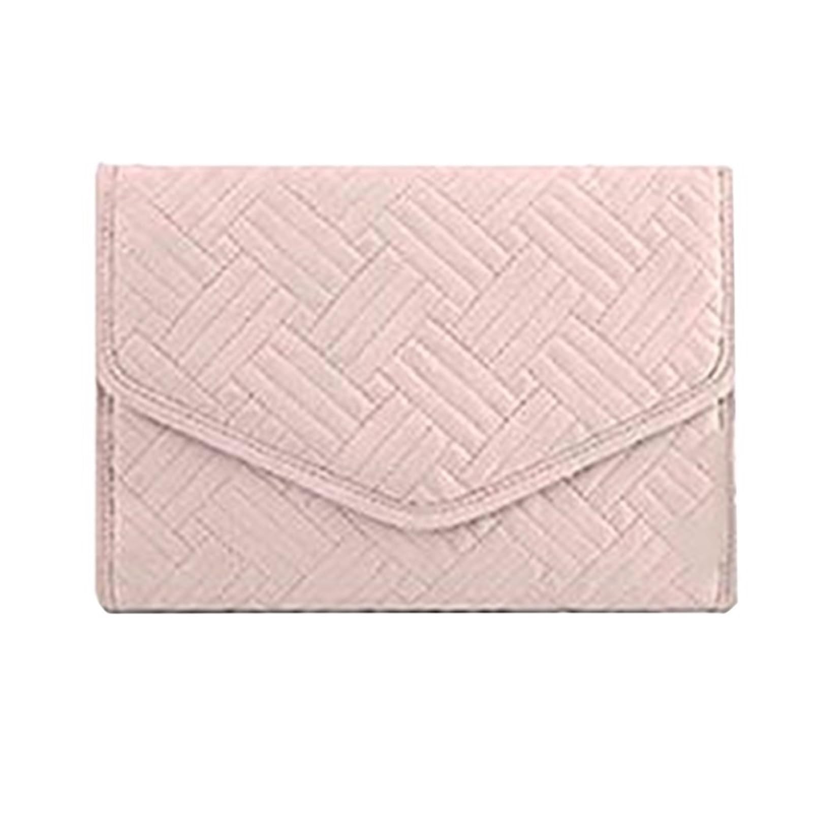 RUWLFE 1Pcs Travel Jewelry Organizer Case, Foldable Roll, Quilted Storage Bag For Necklace, Earrings, Bracelet for Rings, Necklaces, Earrings