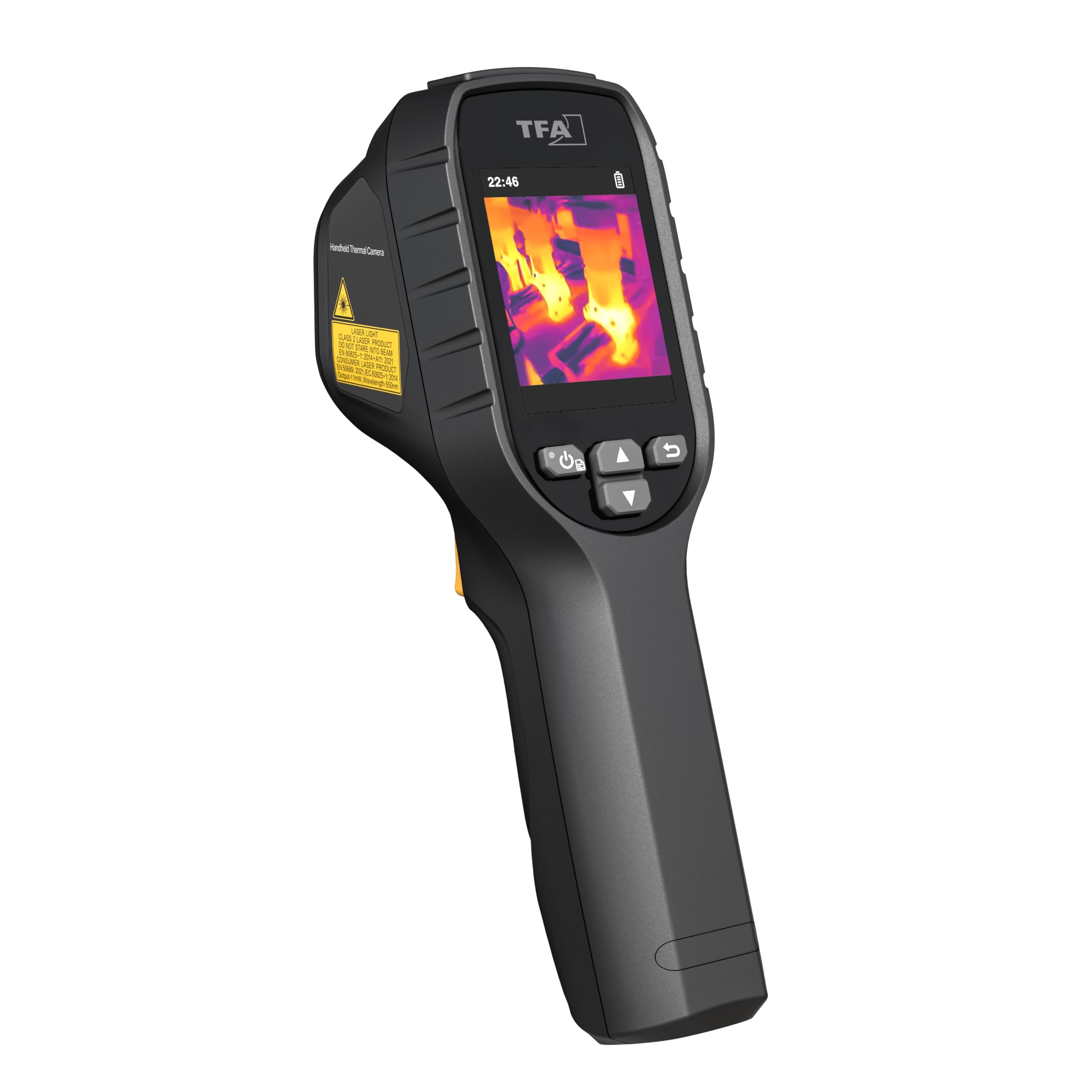 TFA Dostmann Wärmebildkamera Visualtemp 96x96 IR & 240 x 240 Auflösung, 31.1144, mit Infrarot, tragbar, 8-Stunden Akkulaufzeit, -20°C bis 550°C, IP 54, Kältebrücken oder Hausinspektionen, schwarz