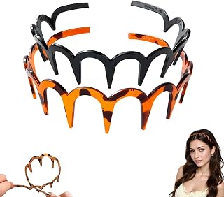 Retro Retro High Skull Pearl Headband, Vintage High Cranium Headband, Non-slip Wedding Party Elegant Braided Headbands with Comb Teeth, Hair Accessories Gifts For Women Girls (Mix 2PCS, One Size)