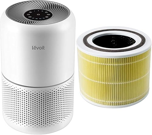 Vista 49 de LEVOIT Core300-P - Purificador de aire para alergias en el hogar, pelo de mascotas en dormitorio, cubre hasta 1073 pies cuadrados por 56 W, motor