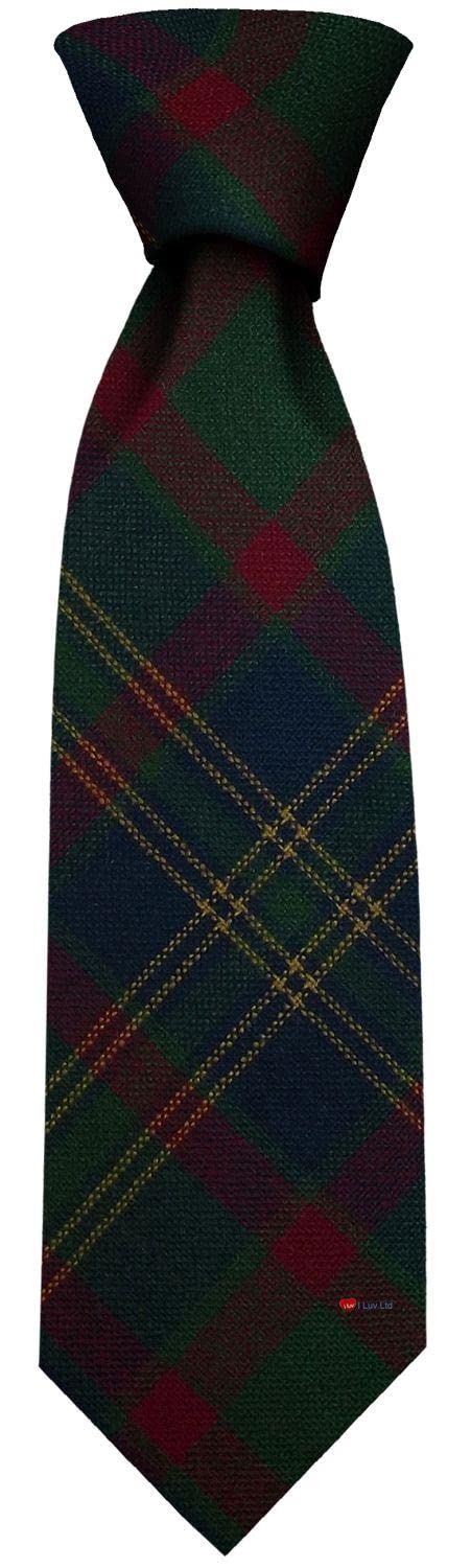 I LUV LTD Mens Irish Wool Neck Tie in Ireland County Cork Tartan Plaid