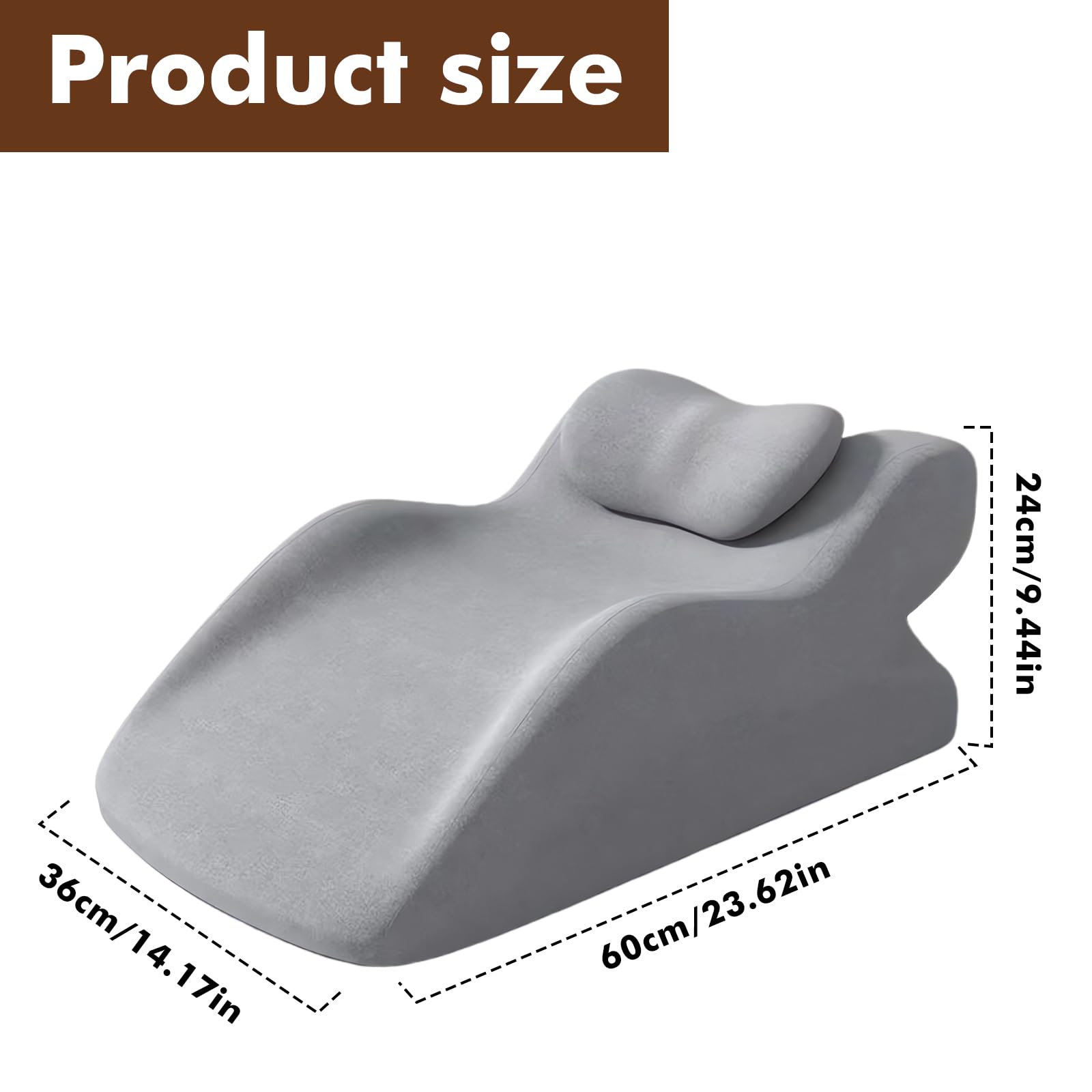 Cojín elevador de piernas: cojín para venas con chaqueta transpirable y lavable, cojín ergonómico para las piernas para levantar las piernas para sofá, cama, relajarse, descansar y en casa