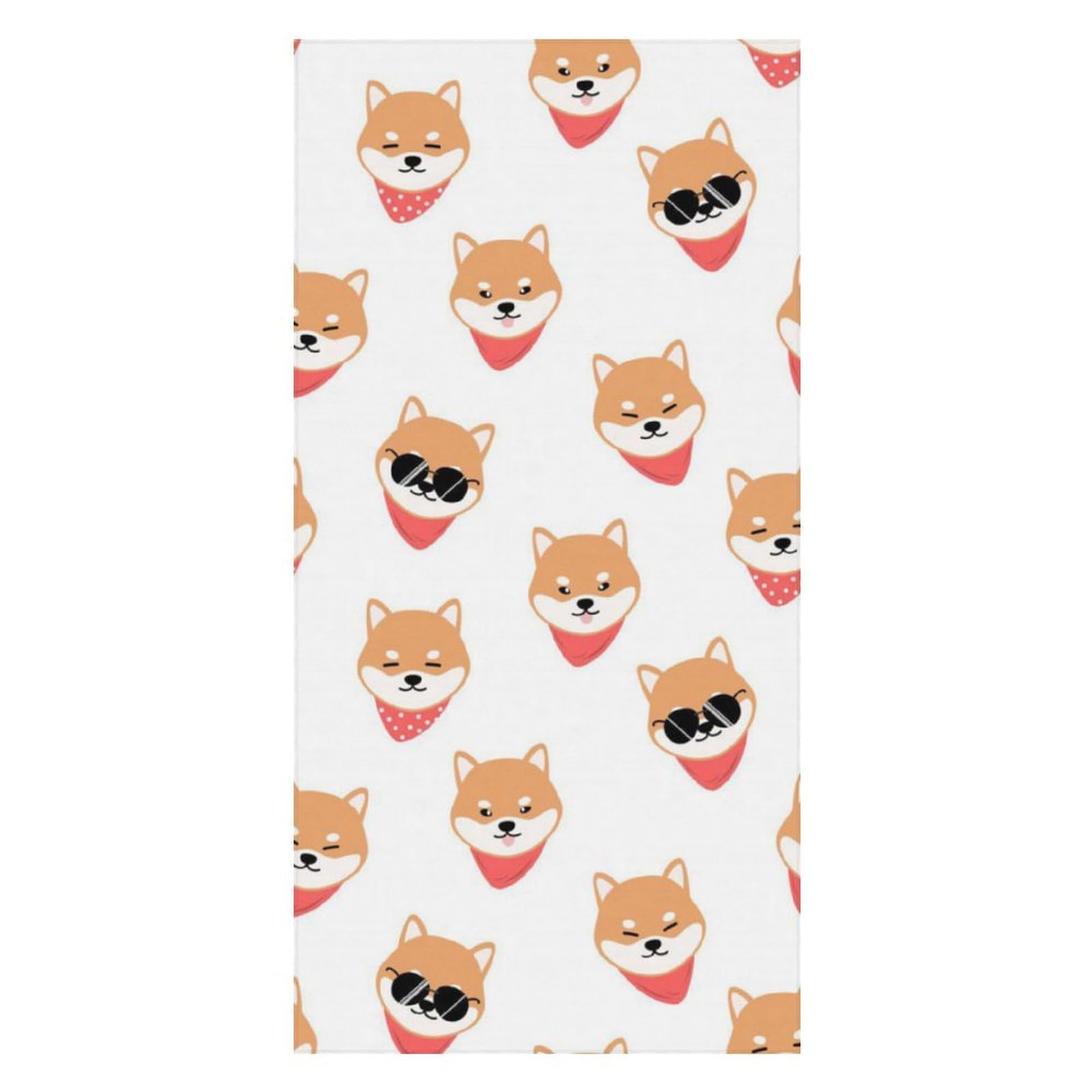 LWORZIIB Beach Towel, Handsome Shiba Lnu Dog Bath Towel, Pool Towel Great for Gym Swimming 80 X 160cm