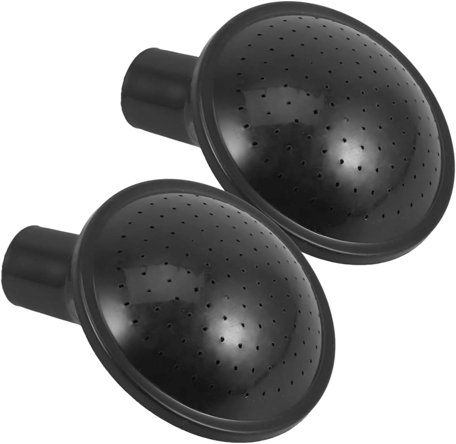 Erquet Black 2 Pcs Watering Can Rose Head Replacement, Universal Plastic Garden Sprinkler Nozzle (2.4 Cm Inner Diameter), Spray Spout For Indoor Plants, Flowers, Seedlings And Outdoor Garden Watering Use