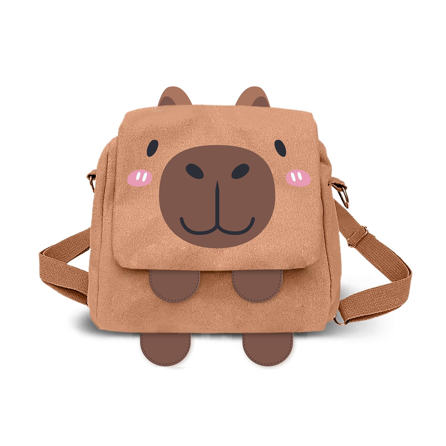 Karactermania Unisex Kids Marron Children's Backpack Oh My Pop! Capibara