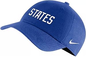Men's Adult Heritage USA Adjustable Strapback Cap Hat (Blue/States)