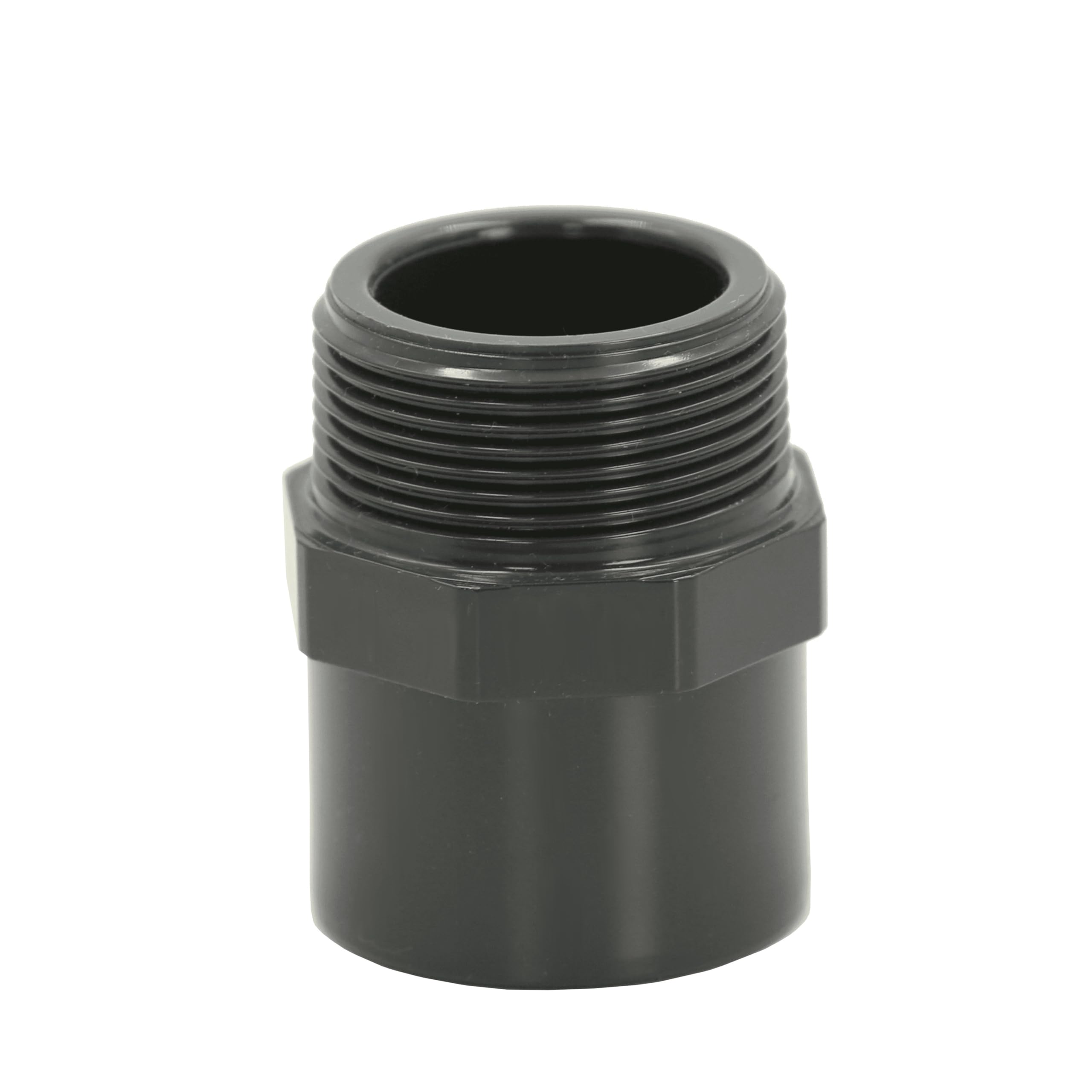 HAF 8 conectores de PVC con rosca exterior de 50/63 mm x 2 pulgadas, manguito de transición de PVC gris para tuberías, tuberías o tuberías de piscina | Calidad: fabricado en Europa – Cantidad: 8