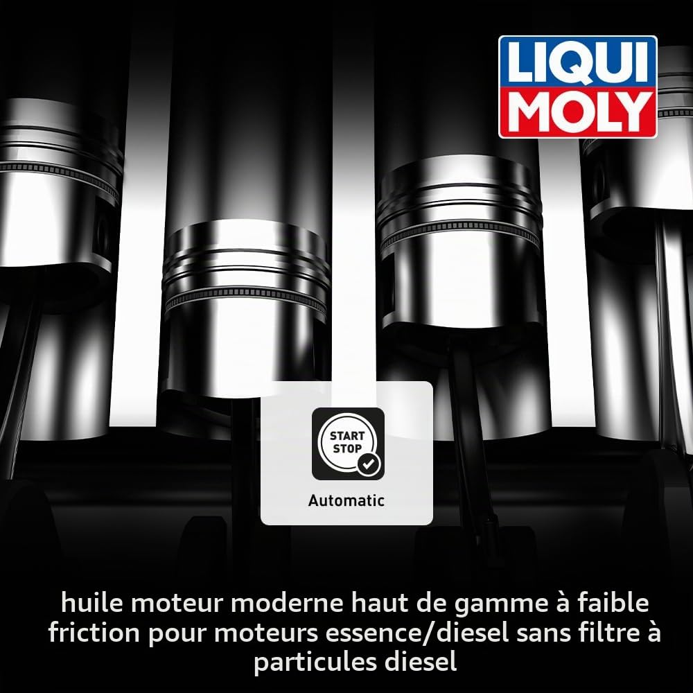 LIQUI MOLY Huile moteur Leichtlauf 5W-40 huile ACEA A3/B4 API SP High Tech 5 L Compatible avec VW Golf 7 3/5 portes 5G1, BQ1, BE1, BE2 Golf 4 3/5 portes 1J1 Golf 5 3/5 portes 1K1 Golf 6 3/5 portes 5K1