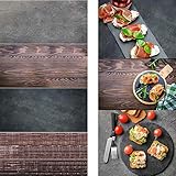2-Pack 4 Patterns Rough Old Retro Wood & Concrete Texture Surfaces Backdrop Ins Vlog Blogger...