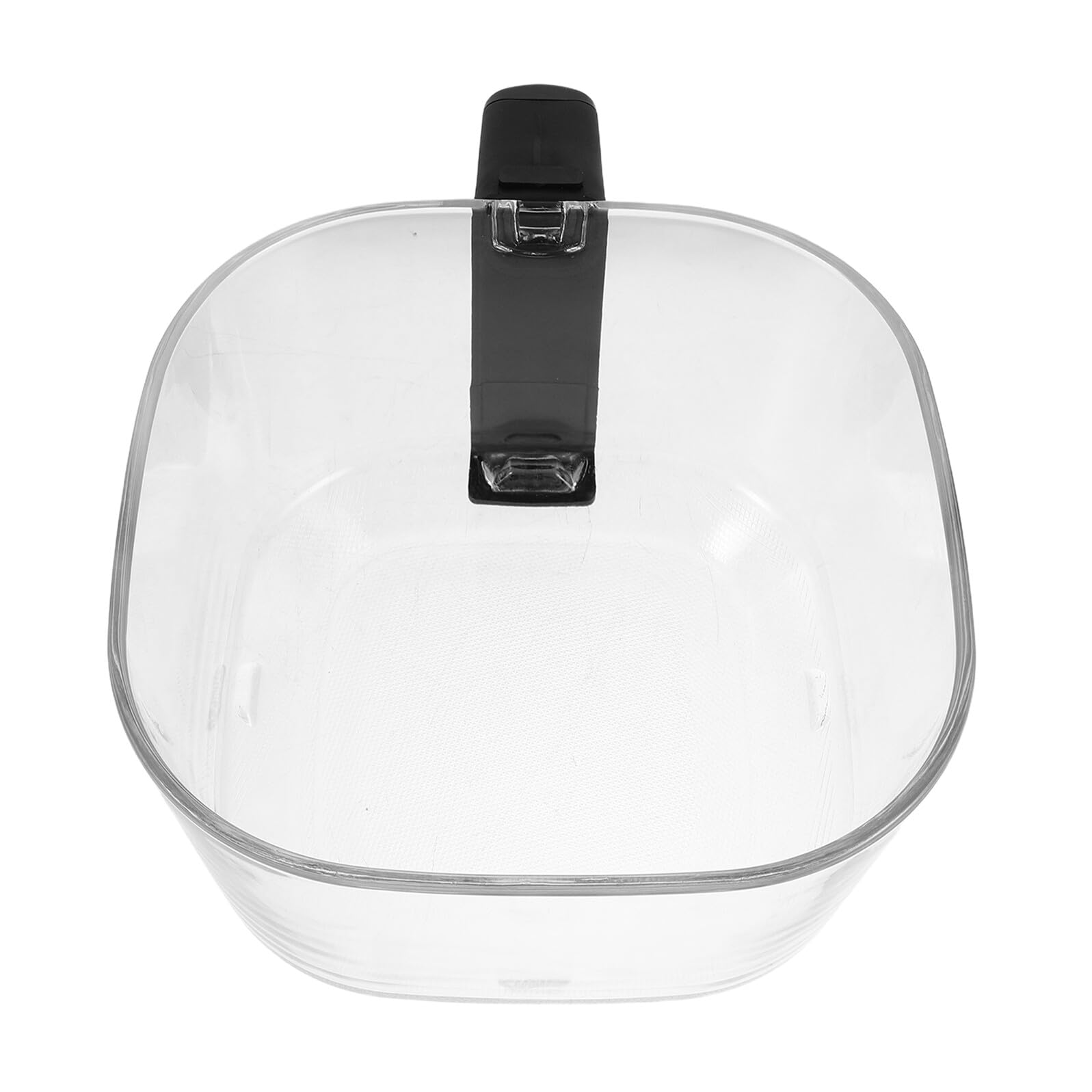 Accessorio per Friggitrice ad Aria 45L in Vetro Quadrato Recipiente Interno Trasparente per Cassetto Ricambio per Pentola di Cottura per Uso Familiare e Cucina Quotidiana