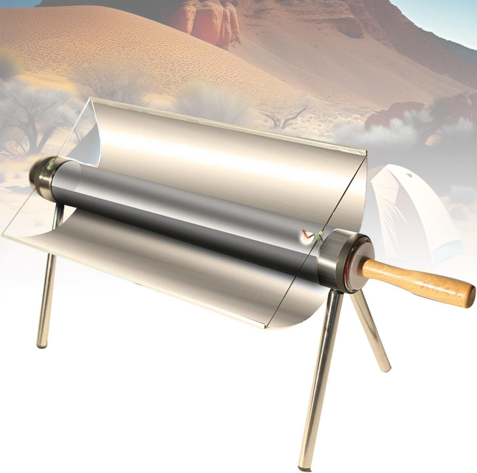 Portable Solar Cooker Stove Kit for Effortless Outdoor Cooking, Ideal for Backpacking & Hiking, Concentrating Solar Oven