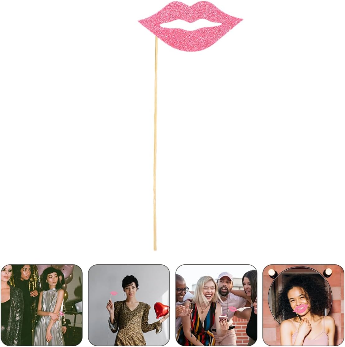 40 Sets Creative Lips Photo Props for Fun Party Decorations for Weddings Birthdays and Festivals Unique and Funny Photo Booth Accessories