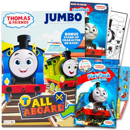 Thomas the Train Coloring and Activity Book Set with over 90 Stickers (2 Books, 4 Sticker Sheets)