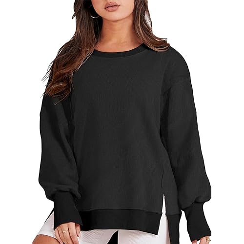 Eytino Plus Size Sweatshirt for Women Oversized Long Sleeve Crewneck Casual Loose Fall Fashion Outfits Tops(1X-5X)