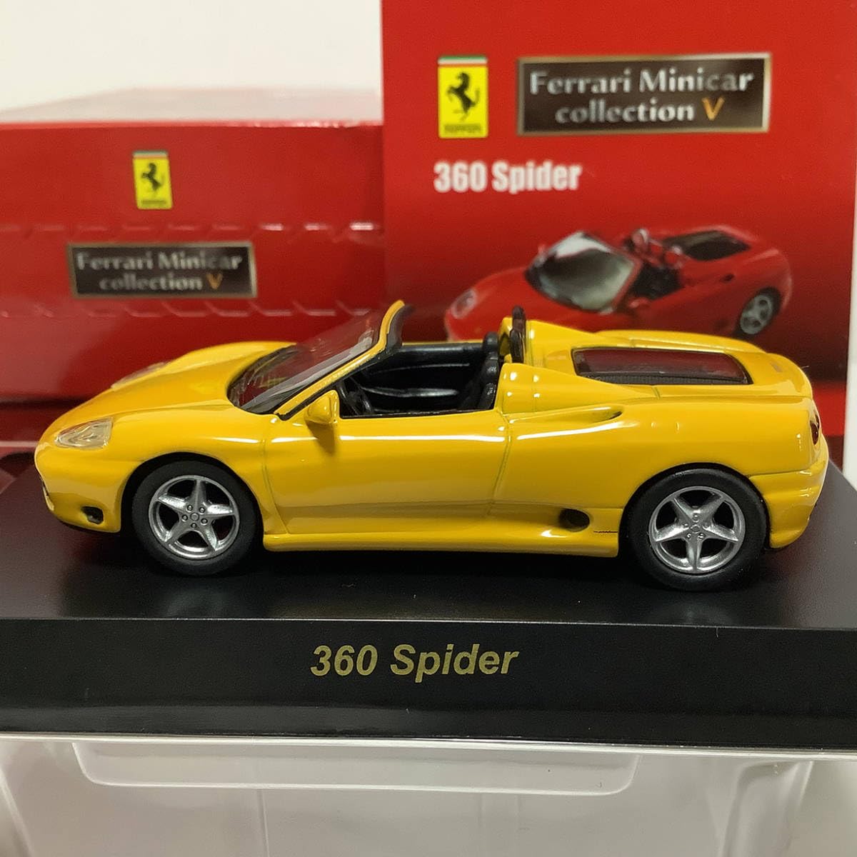 Amazon.co.jp: 1/64 Kyosho Ferrari 360 Spider Yellow Mini Car