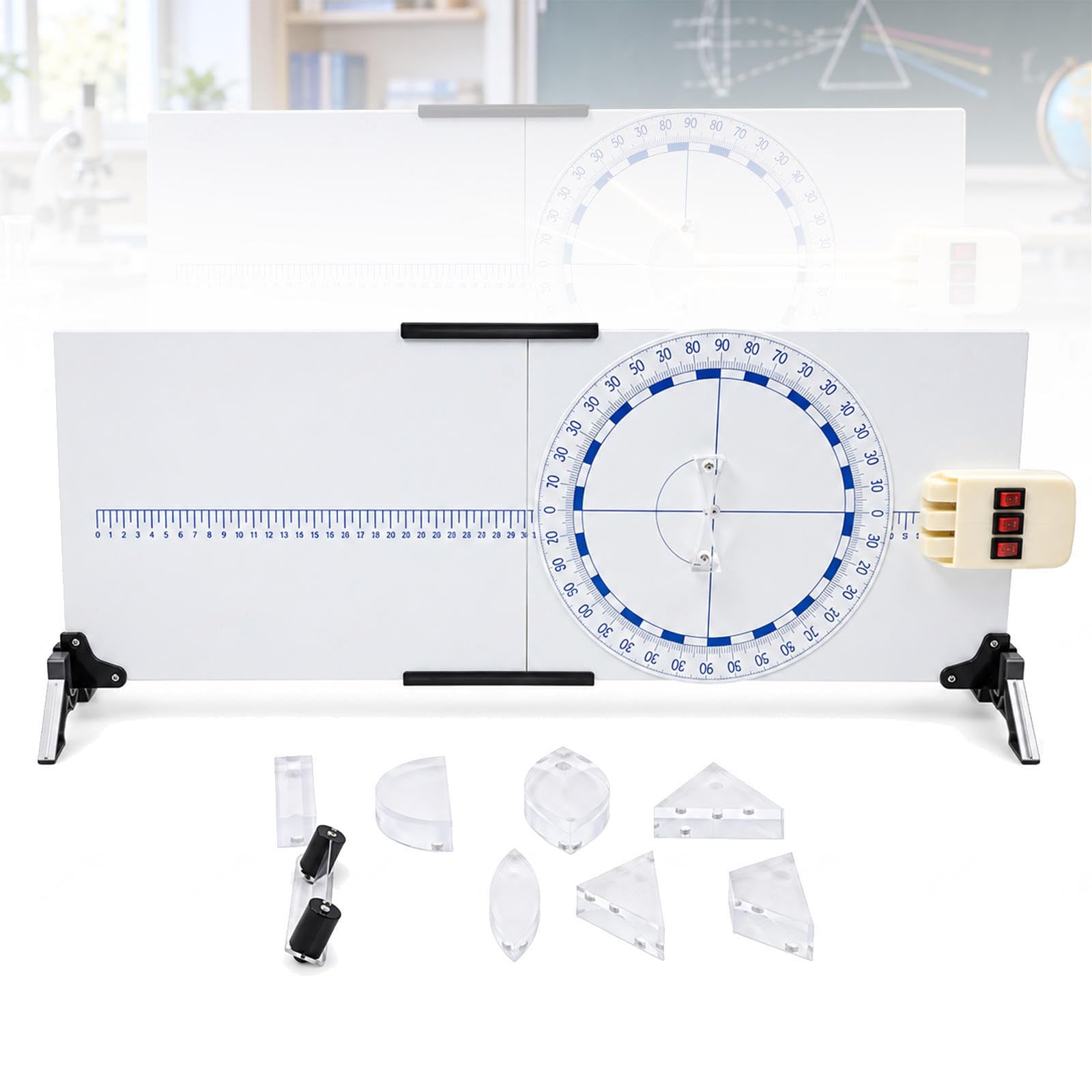 Magnetische Optikbank, Optikscheiben-Set für Physikunterricht