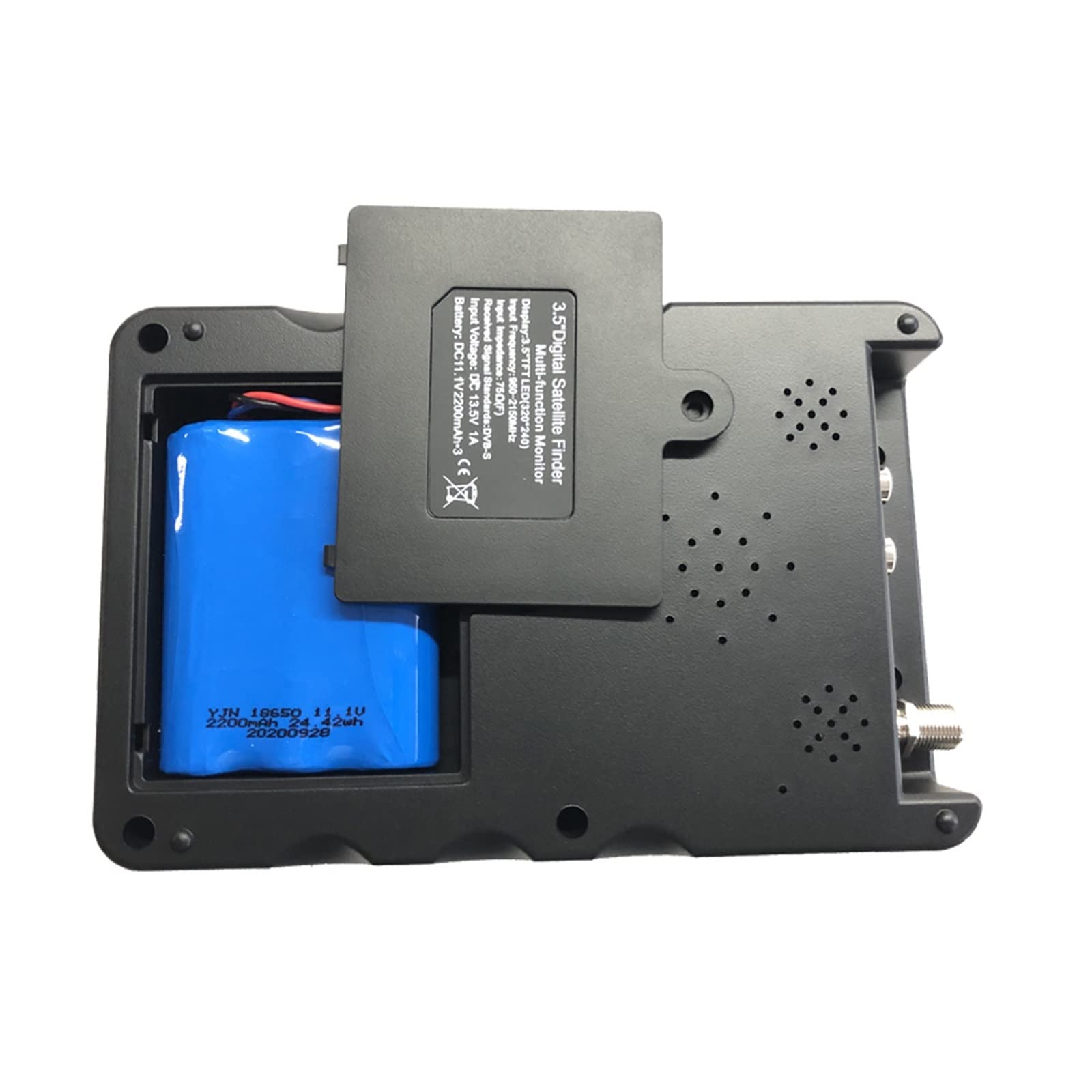 Medidor de Intensidad de señal de TV, KPT-968HD DVB-S2 Buscador de satélite Full HD Digital Satellite TV Receptor Finder Meter MPEG-4 HD DVB-S2 + HEVC H2.65 4K Finder AVS +,Buscador de satélites