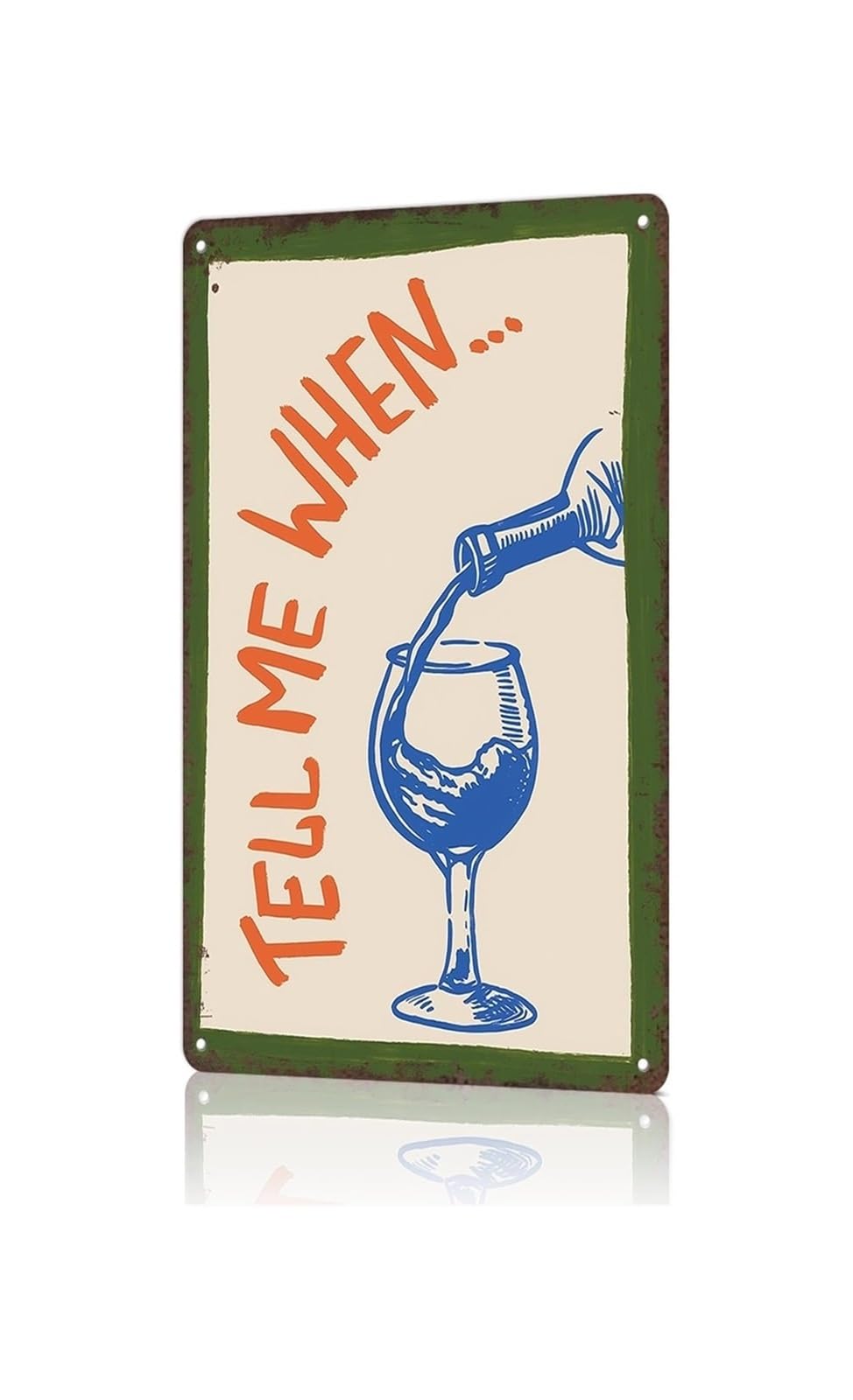 EKFBQBGW Nostalgic Metal Poster Cheers Message Pattern Wall Hanging for Laundry Room Workshop Basement 8 X 12 inch