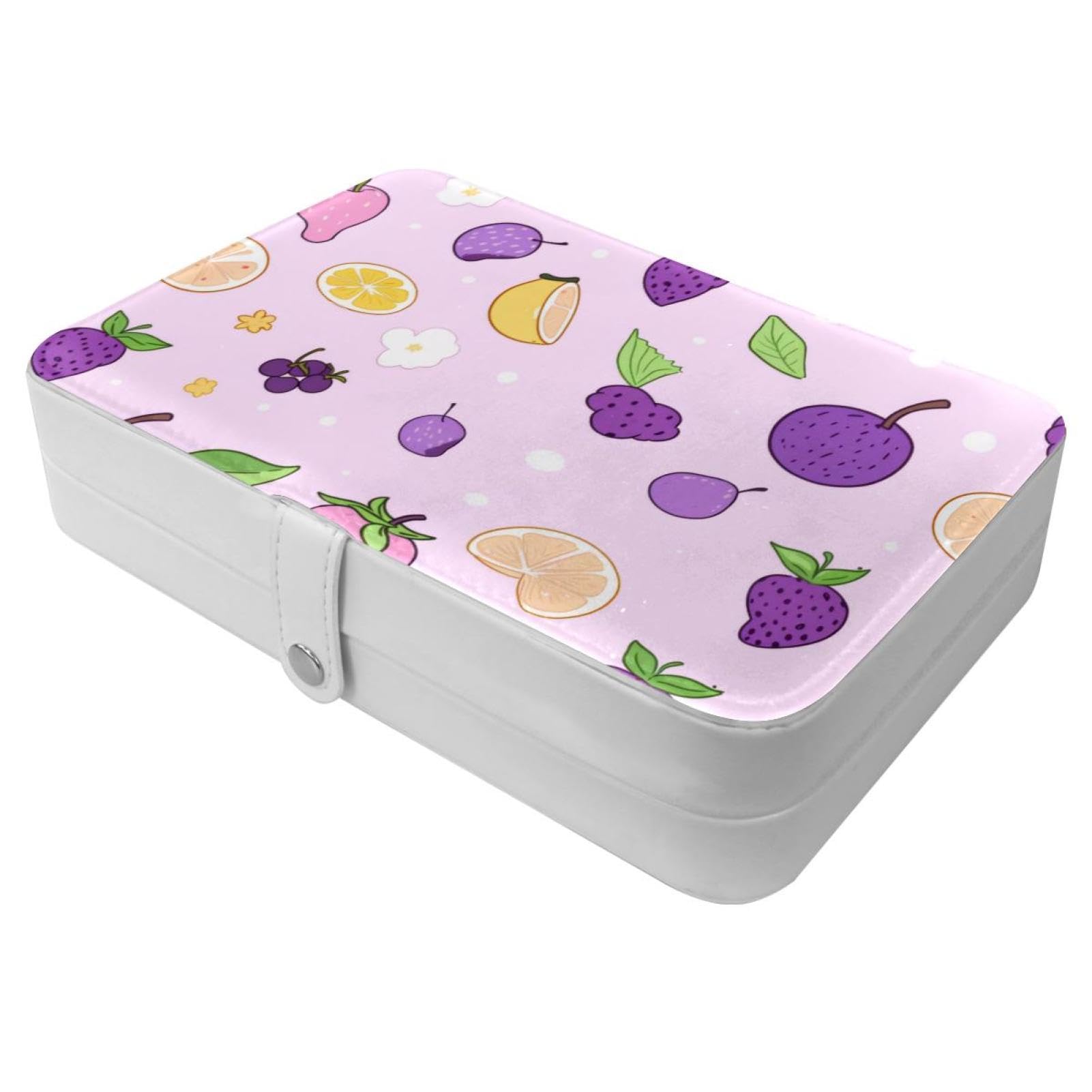 Boîte à bijoux pour ne plus emmêler vos colliers - Format compact fruits
