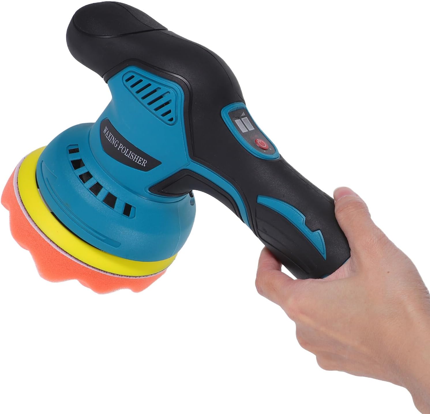 Adjustable Speed Cordless Car Buffer Polisher Kit Handheld Eccentric Battery Polishing Machine for Auto Detailing Portable Waxing Tool with DIY Settings for Versatile Car Care