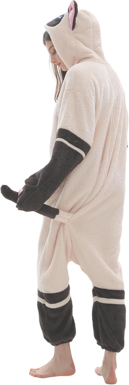 DarkCom Siamese Onesie Halloween Costume One Piece Unisex Adult Pajamas Women Men Sleepwear Christmas Pajamas - Image 7