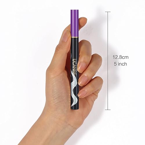 Miniatura 7 de UCANBE 3 bolígrafos de maquillaje líquido con purpurina, color verde, rojo, naranja, acabado satinado metálico, de larga duración, alta