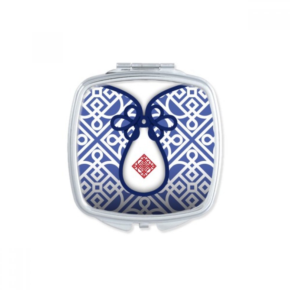 Miroir de poche culture chinoise portable et compact pour maquillage