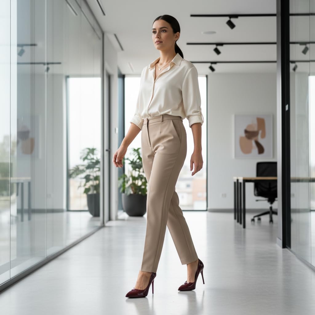 Womens High Heels 4 Inch Closed Pointed Toe Pumps Stiletto Heels for Women Dress Sexy Wedding Pumps - Image 6