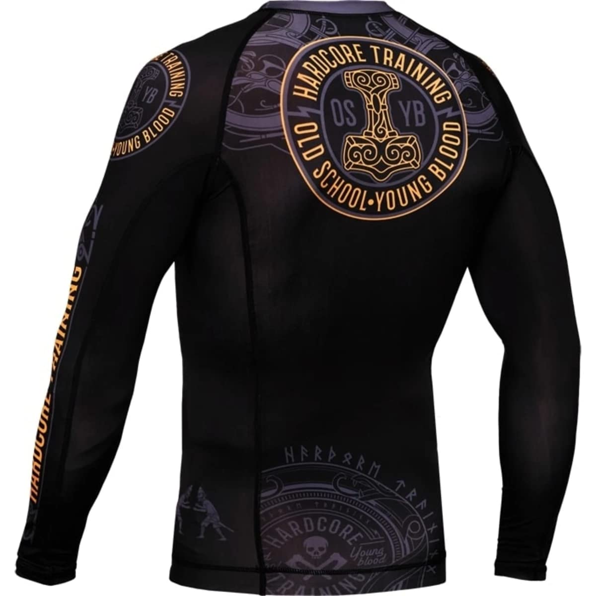 Hardcore Training Rash Guard Mężczyźni Kompresja Koszulka Długi Rękaw BJJ MMA No-Gi Obcisła Grappling Boks