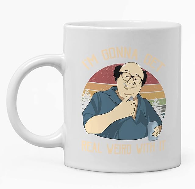Angeline Always Sunny in Philadelphia Frank Reynolds I'm Gonna Get Real Weird with It Circle Funny Vintage Mug