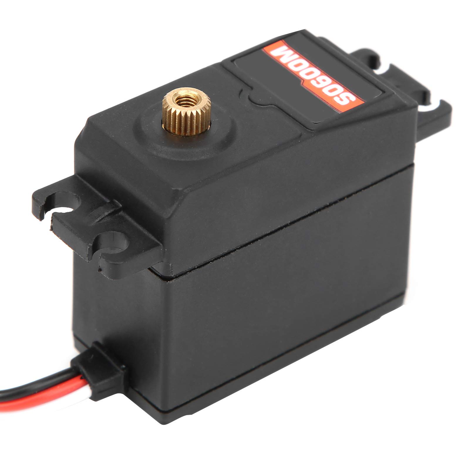 SURPASS - Servo digitale HOBBY S0600M con ingranaggi in metallo da 6 kg, servo per auto RC a coppia elevata, servo per barca ad ala fissa impermeabile con 5 bracci servo,
