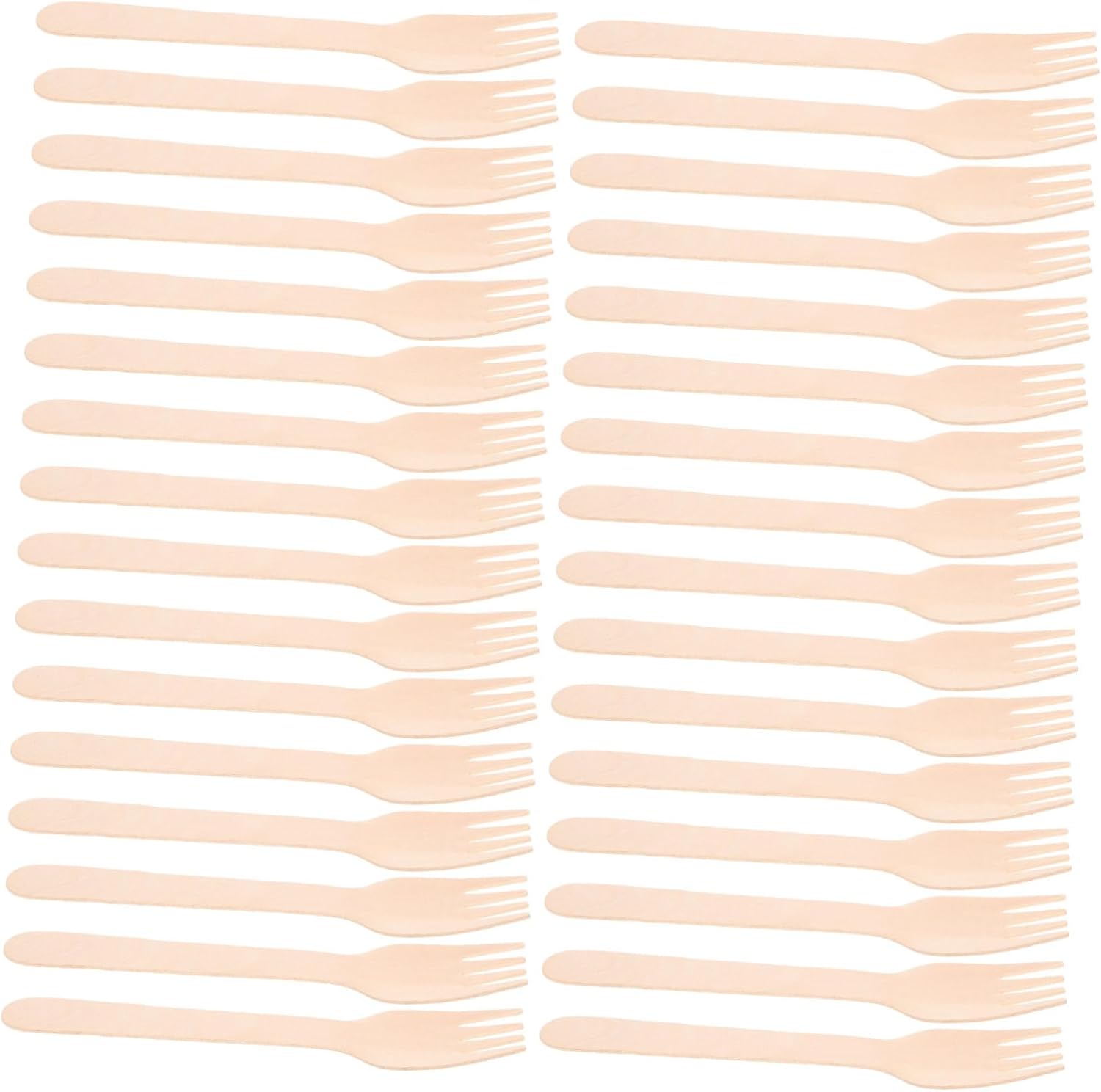SOIMISS 100pcs Wooden Appetizer Picks Tasting Forks Natural Aesthetic Serving Utensils for Parties Weddings and Dinner Events Sustainable Disposable Cutlery Alternative