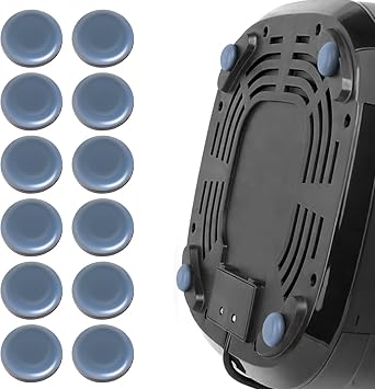 Small Appliance Slider Self Adhesive Appliance Sliders for Kitchen Appliances 12 Pcs for Countertop Coffee Makers, Air Fryers, Pressure Cookers, Stand Mixer