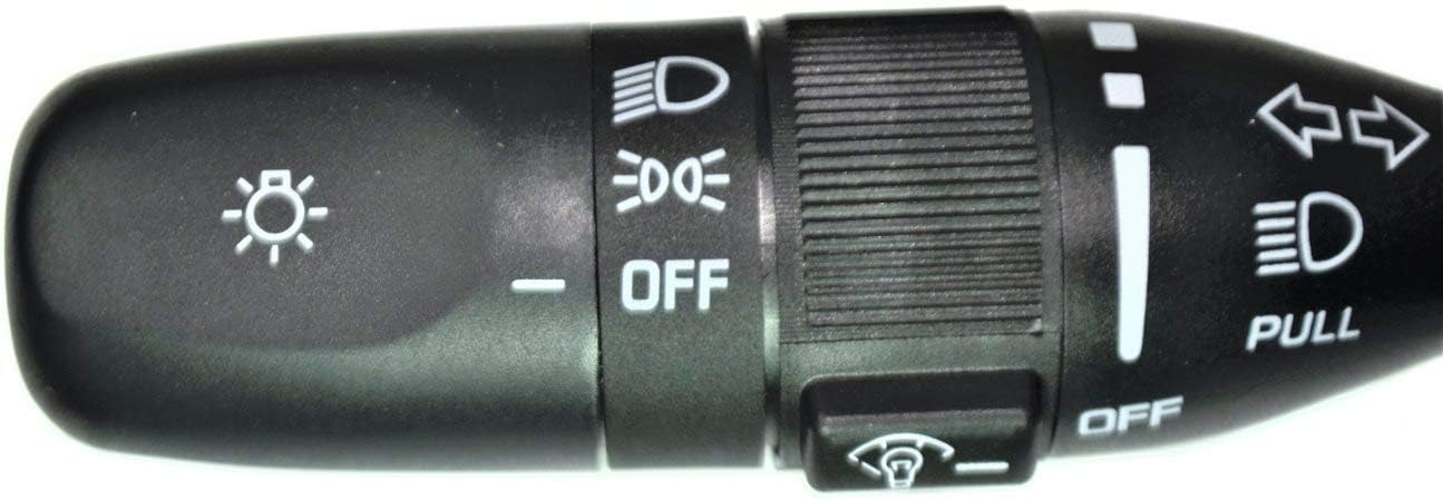 PT Auto Warehouse CBS-3176 - Turn Signal, Headlight, Headlight Dimmer, Windshield Wiper Switch - without Fog Lights (Replaces 56010125AI, 56010125AD, 56010125AE, 56010125AF, 56010125AG, 56010125AH)