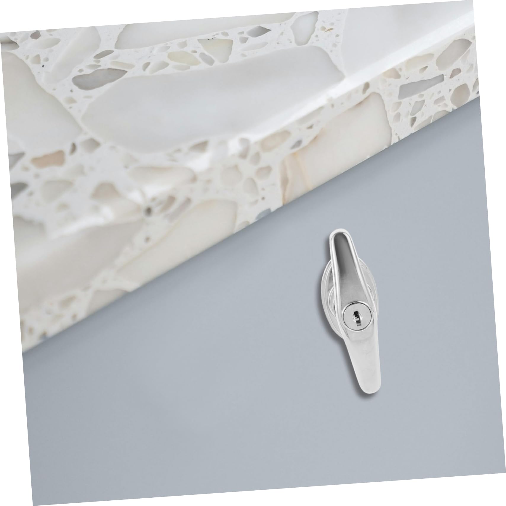 Tofficu Lot De 4 Serrures Électriques Pour Porte D'Armoire Rangement De Clés Bureau Armoire Tiroir Classeur Robuste En Alliage De Zinc Argenté