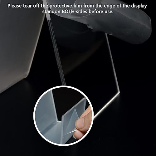 Miniatura 5 de Soporte acrílico de 6 x 4 pulgadas para exhibir libros, fotos, cuadernos, CD, obras de arte, etc. (grande) (10)