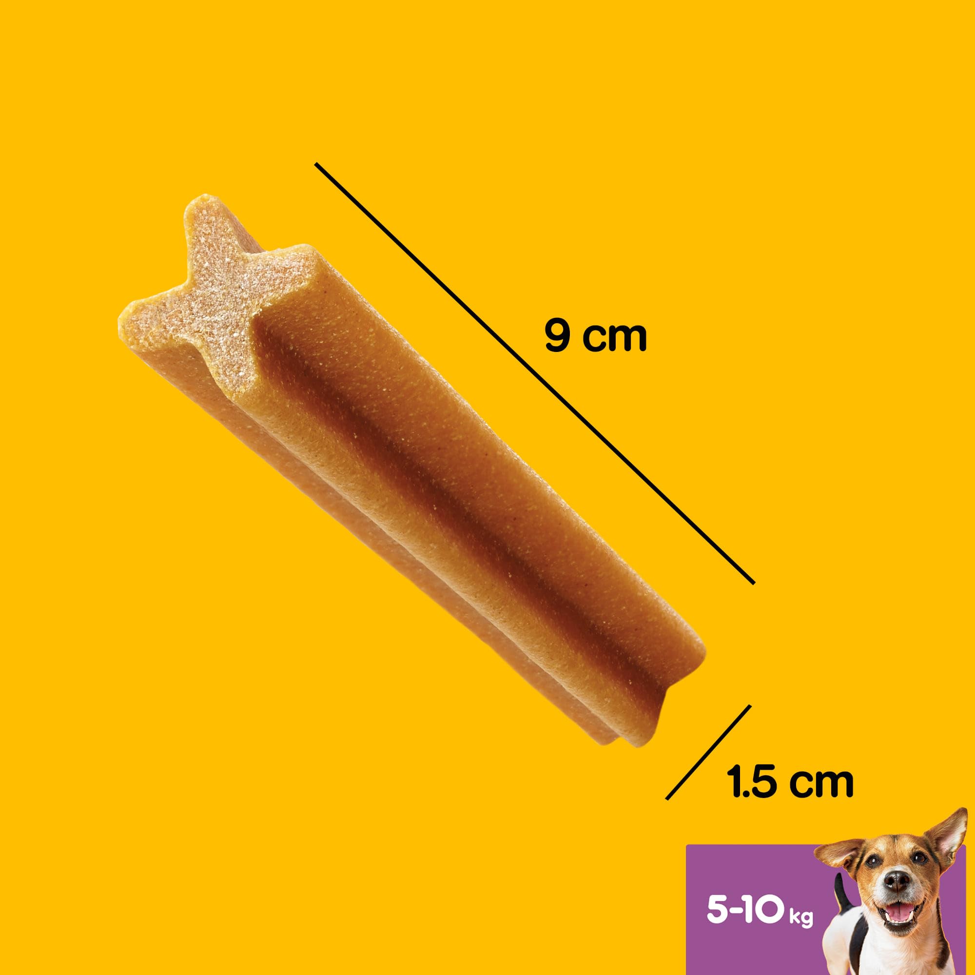 Pedigree Dentastix Snack pour l'hygiène buccale (Petit Chien 5-10 kg), 110 g 105 pièces - 15 boîtes de 7 pièces (105 pièces au Total)
