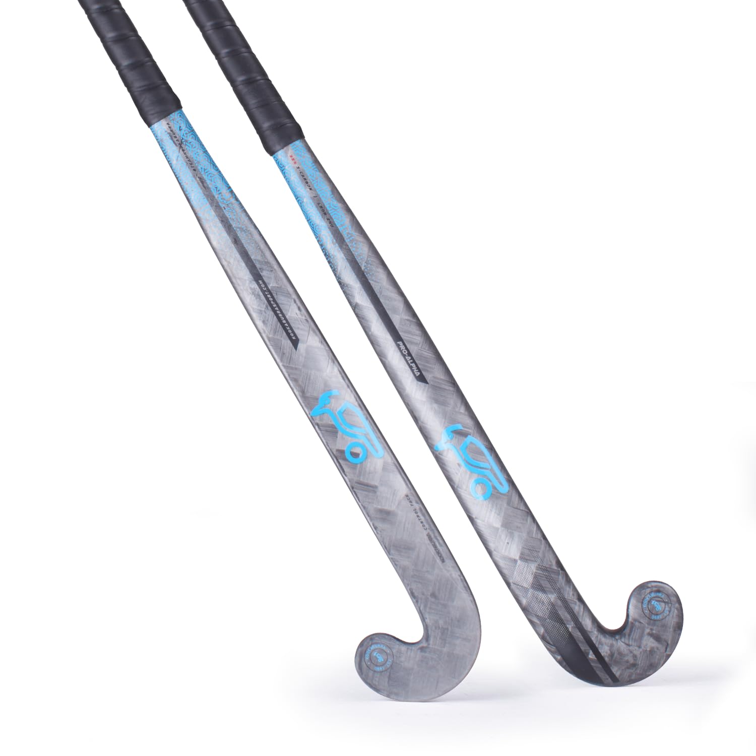 KOOKABURRA PRO Alpha-Bastone da Hockey con Arco Basso, Nero, 37.5" Light