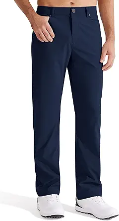 Libin Men's Golf Pants Casual Stretch Work Pants 29"/30"/32" Lightweight Comfy Trousers with Pockets