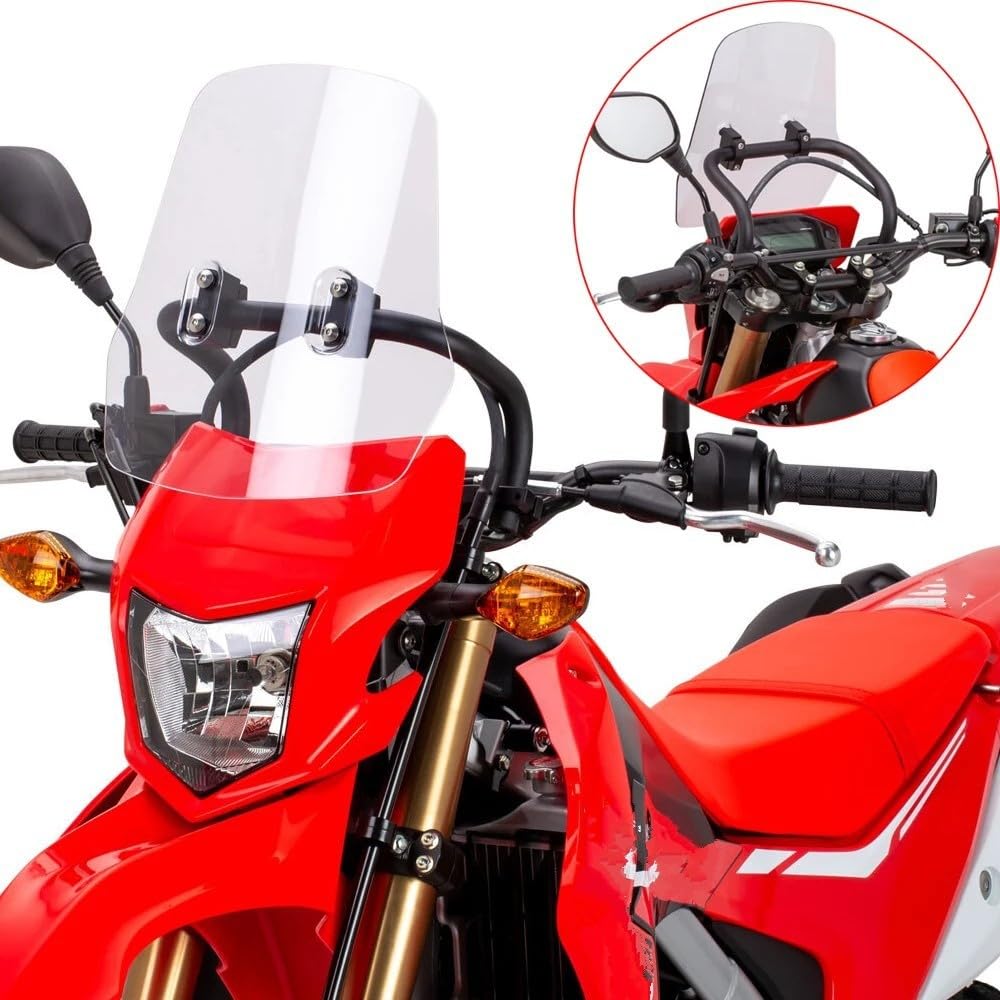 Dla CRF 250L 250S 250M 300L 2021-2023 Szyba Motocyklowa Szyba Motocyklowa(A with Bracket)